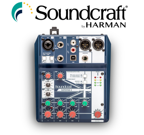 Souncraft NOTEPAD 5 사운드크래프트 오디오믹서 노트패드5