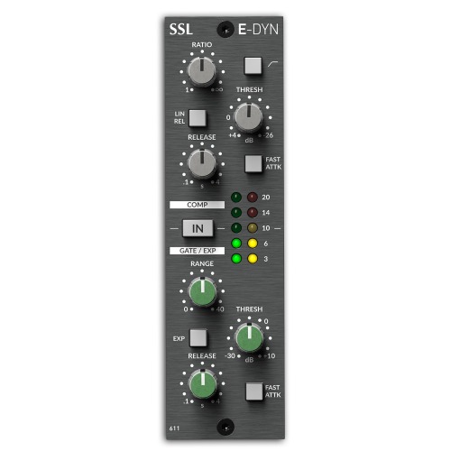 Solid State Logic E-Series Dynamics Module for 500-Series (611DYN) (Brushed Metal)