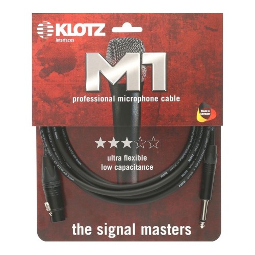 KLOTZ M1 PROFESSIONAL 클로츠 마이크 케이블 (XLR 암-TS,Neutrik 커넥터)