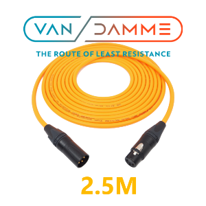 영국 반담 VanDamme 2.5M XLR 마이크케이블 - NC3MXXB NC3FXXB 밝은 오렌지