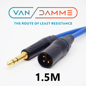 영국 반담 VanDamme 1.5미터 TRS-XLR(M) 모니터스피커 케이블 1.5M