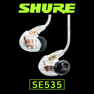 SHURE SE535 슈어 모니터링 이어폰 투명