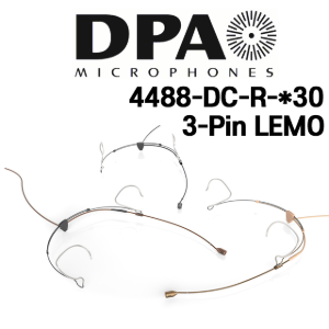 DPA 4488-DC-R-03 헤드셋 마이크 3-Pin LEMO 색상선택