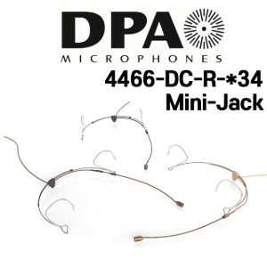 DPA 4466-DC-R-F34 헤드셋 마이크 Mini-Jack 색상선택