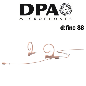 DPA d:fine 88 듀얼 카디오이드 헤드셋 (3-Pin LEMO 커넥터, 120mm 붐)