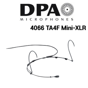 DPA 4066 (TA4F Mini-XLR 커넥터) 슈어 무선마이크에 사용