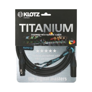 KLOTZ TITANIUM HIGH-END STARQUAD 클로츠 마이크 케이블 (XLR - XLR,Neutrix 커넥터)