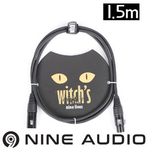 witch&#039;s nine lives 마이크 케이블 검정 1.5m 위치스 케이블 1.5M