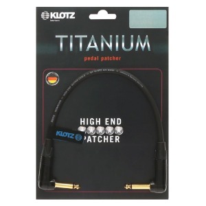 KLOTZ TITANIUM HIGH-END STARQUAD 클로츠 기타 패치 케이블 (TS ㄱ자-TS ㄱ자,Neutrix 커넥터)