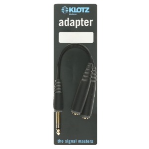 KLOTZ AYB-1 클로츠 Compact 헤드폰 분배 케이블 (TRS-2x TRS 암)