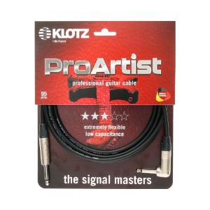 KLOTZ PRO ARTIST PRIME 클로츠 기타 케이블 (TS-TS ㄱ자,Neutrix 커넥터)