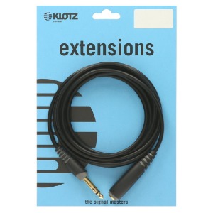 KLOTZ AS-EX2 클로츠 헤드폰 연장케이블 3M (5.5 TRS-5.5 TRS 소켓)