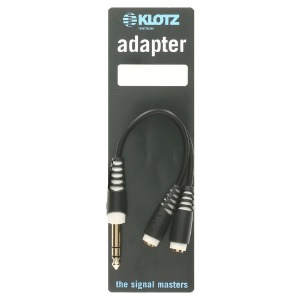 KLOTZ AYB-2 클로츠 Compact 헤드폰 분배 케이블 (TRS-2x 3.5 TRS 암) 0.2M