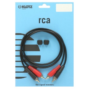 KLOTZ AT-CC 클로츠 프로 스테레오 Twin RCA 케이블 (2x RCA-2x RCA)