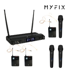 MYFIX LW-902R 마이픽스 컴팩트 무선마이크 2채널 시스템 공연장 강의용 전문가용